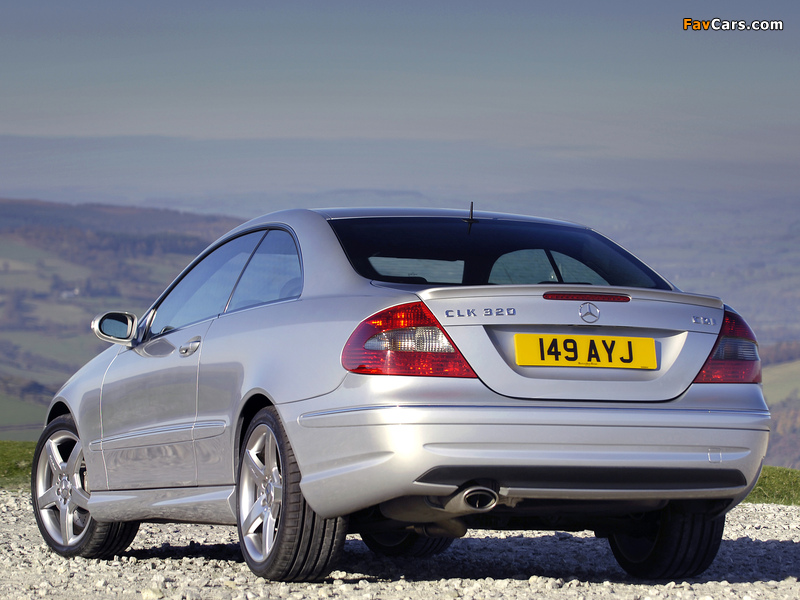 Mercedes-Benz CLK 320 CDI AMG Sports Package UK-spec (C209) 2005–09 wallpapers (800 x 600)