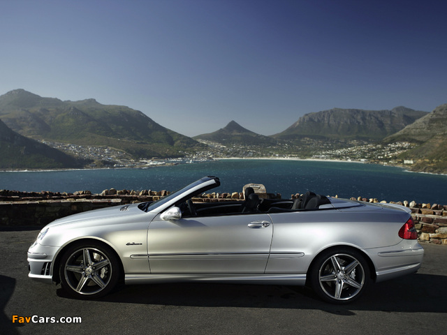 Mercedes-Benz CLK 63 AMG Cabrio (A209) 2006–10 images (640 x 480)