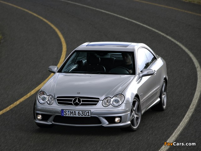 Mercedes-Benz CLK 63 AMG (C209) 2006–09 photos (640 x 480)