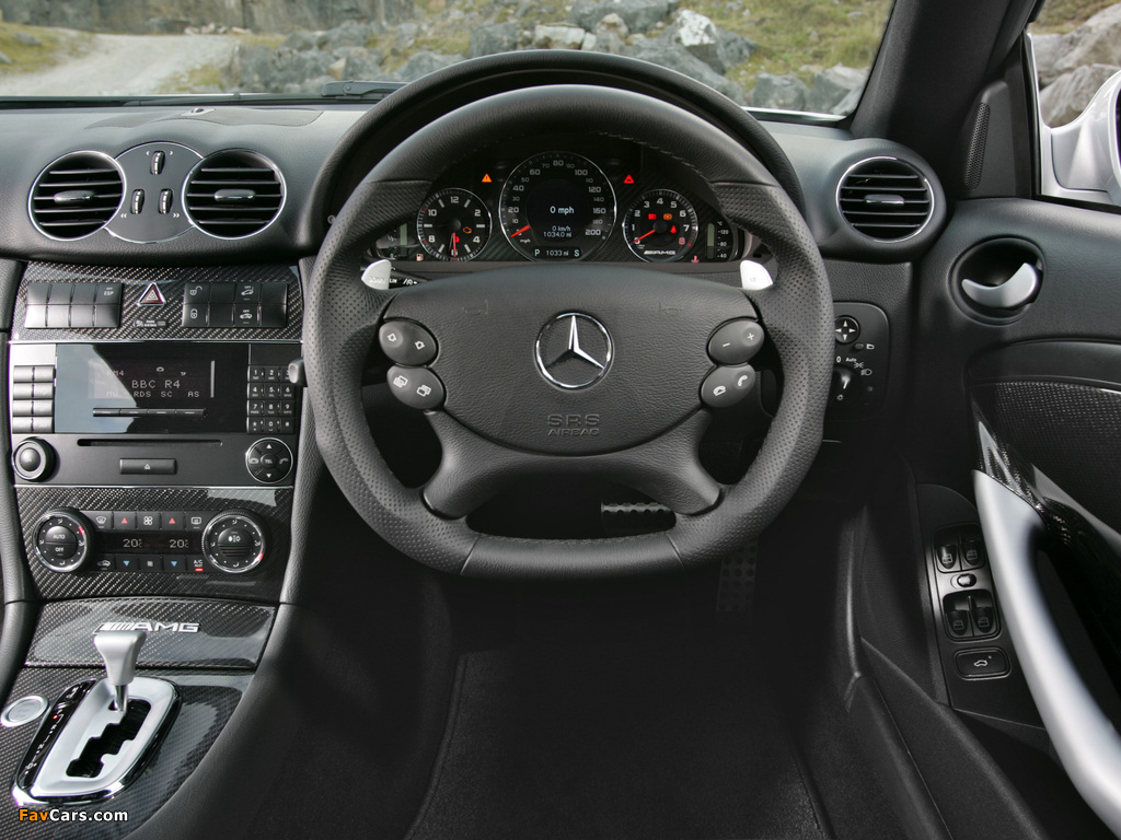 Mercedes-Benz CLK 63 AMG Black Series UK-spec (C209) 2007–09 photos (1024 x 768)