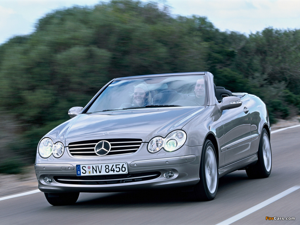 Photos of Mercedes-Benz CLK 500 Cabrio (A209) 2003–05 (1024 x 768)