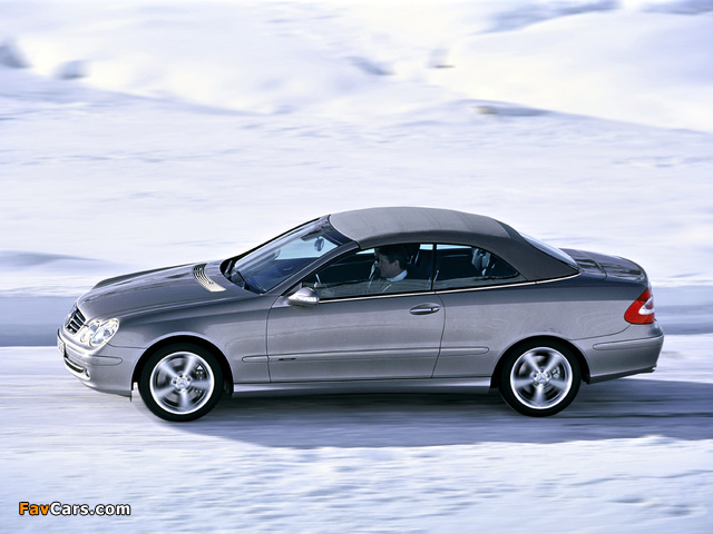 Photos of Mercedes-Benz CLK 500 Cabrio (A209) 2003–05 (640 x 480)