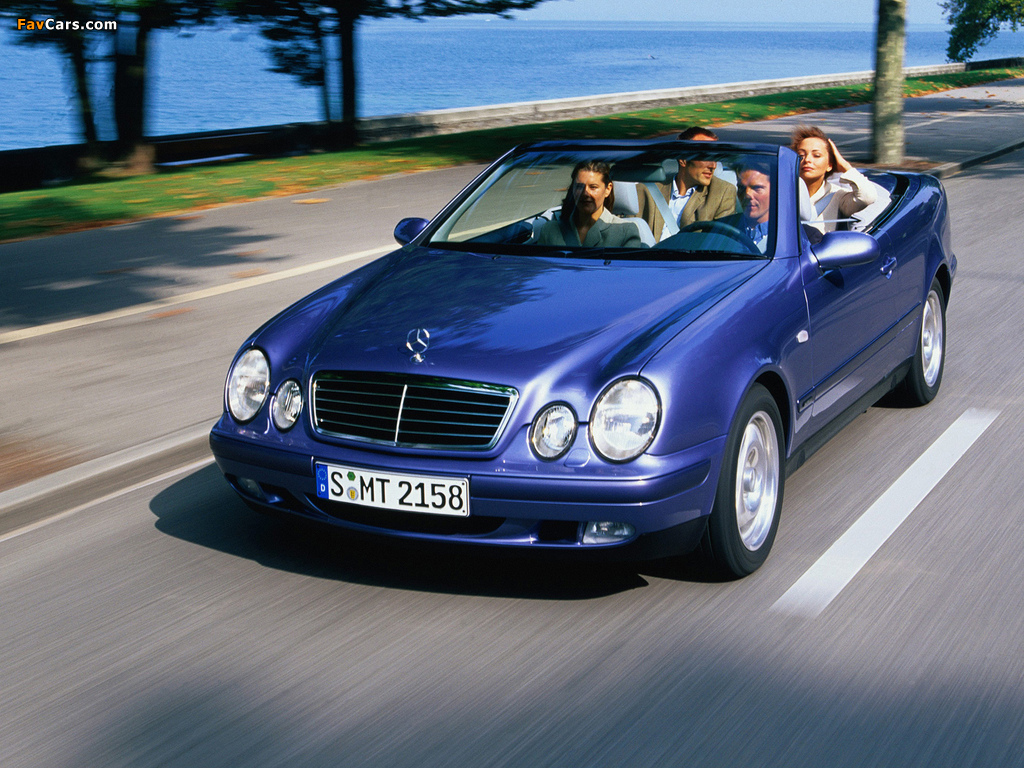 Pictures of Mercedes-Benz CLK 230 Kompressor Cabrio (A208) 1998–2002 (1024 x 768)