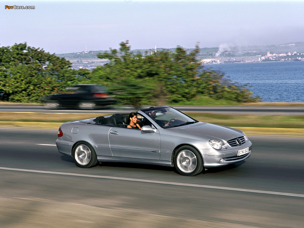 Pictures of Mercedes-Benz CLK 240 Cabrio (A209) 2003–05 (1024 x 768)