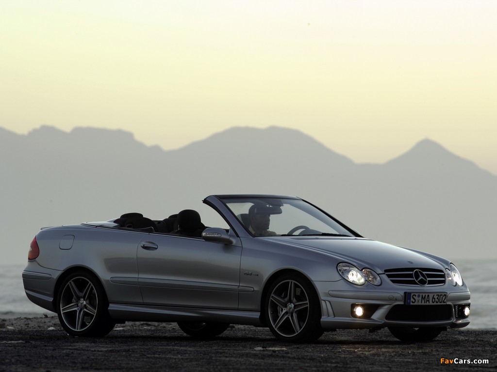 Pictures of Mercedes-Benz CLK 63 AMG Cabrio (A209) 2006–10 (1024 x 768)