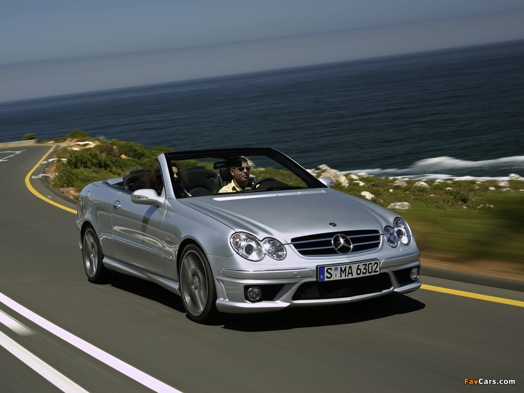 Pictures of Mercedes-Benz CLK 63 AMG Cabrio (A209) 2006–10 (1024 x 768)