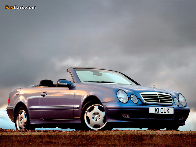 Mercedes-Benz CLK 320 Cabrio UK-spec (A208) 1998–2002 wallpapers (640 x 480)