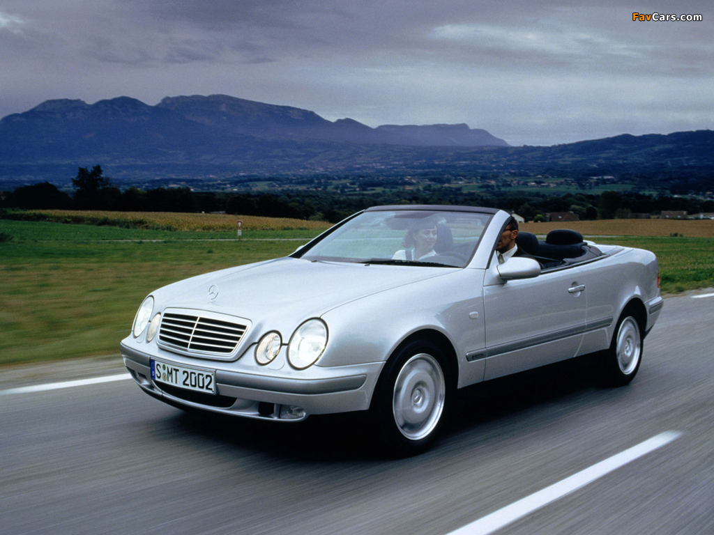 Mercedes-Benz CLK-Klasse Cabrio (A208) 1998–2002 wallpapers (1024 x 768)