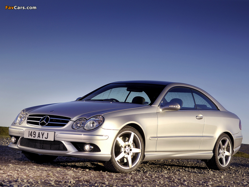 Mercedes-Benz CLK 320 CDI AMG Sports Package UK-spec (C209) 2005–09 wallpapers (800 x 600)