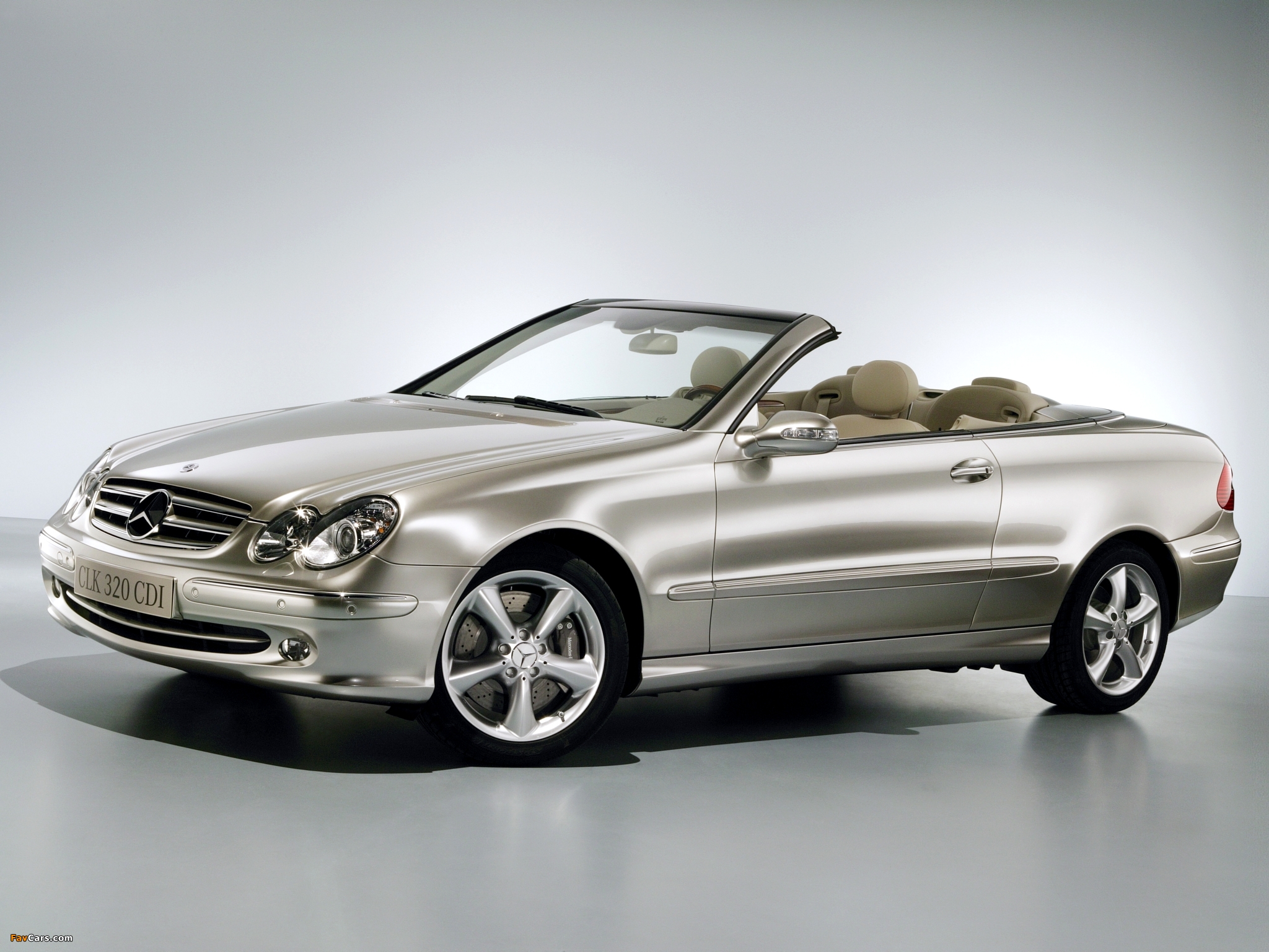 Mercedes-Benz CLK 320 CDI Cabrio (A209) 2005–10 wallpapers (2048 x 1536)