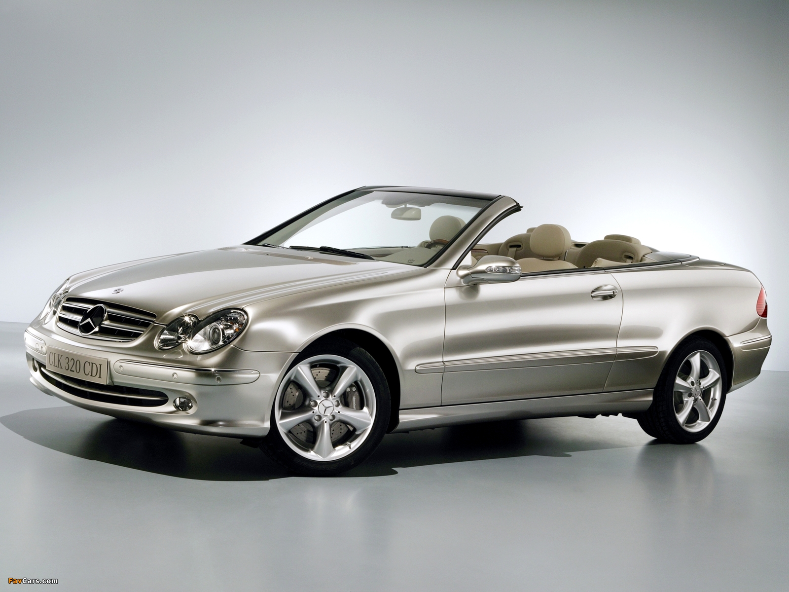 Mercedes-Benz CLK 320 CDI Cabrio (A209) 2005–10 wallpapers (1600 x 1200)