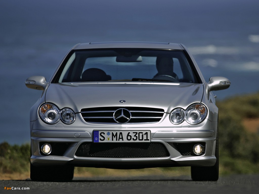 Mercedes-Benz CLK 63 AMG (C209) 2006–09 wallpapers (1024 x 768)