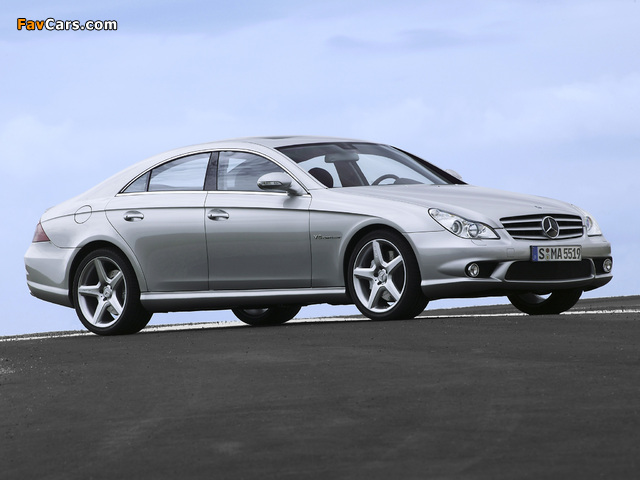 Images of Mercedes-Benz CLS 55 AMG (C219) 2005–10 (640 x 480)