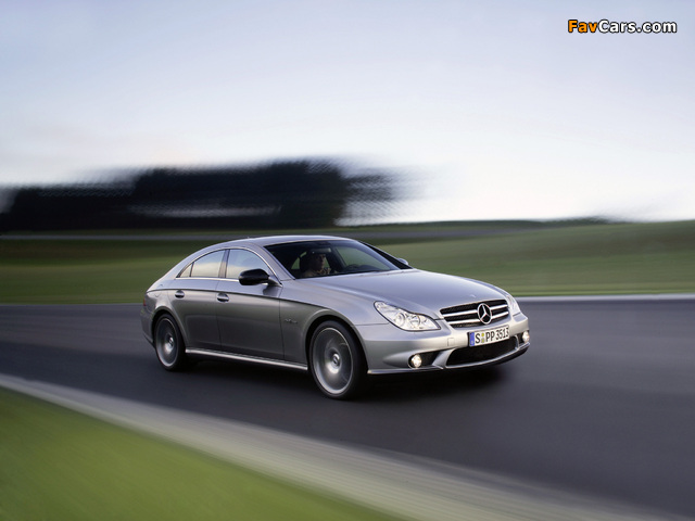 Images of Mercedes-Benz CLS 63 AMG (C219) 2008–10 (640 x 480)