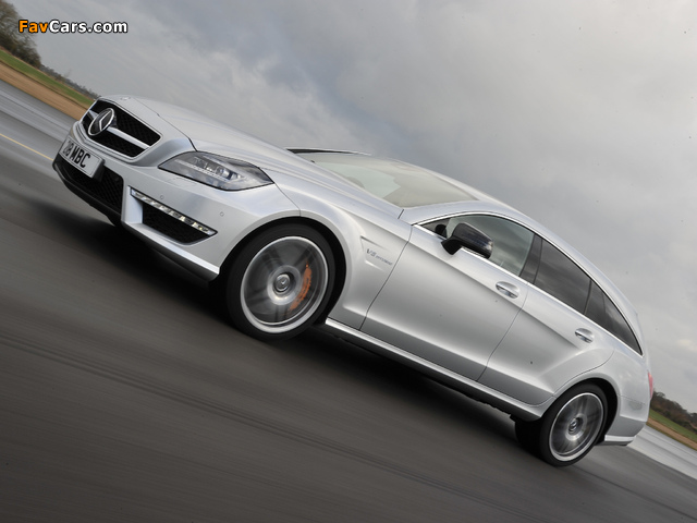 Images of Mercedes-Benz CLS 63 AMG Shooting Brake UK-spec (X218) 2012 (640 x 480)