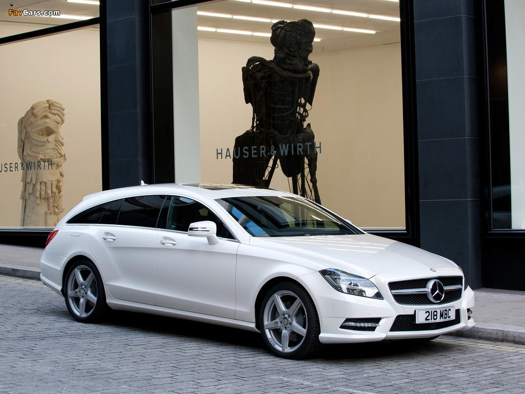 Images of Mercedes-Benz CLS 350 CDI Shooting Brake AMG Sports Package UK-spec (X218) 2012 (1024 x 768)