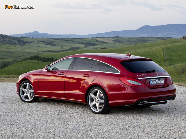 Images of Mercedes-Benz CLS 500 4MATIC Shooting Brake AMG Sports Package (X218) 2012 (640 x 480)