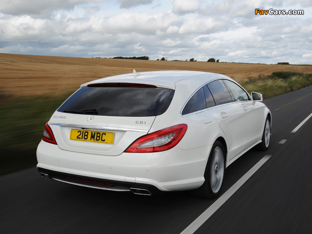 Images of Mercedes-Benz CLS 350 CDI Shooting Brake AMG Sports Package UK-spec (X218) 2012 (640 x 480)