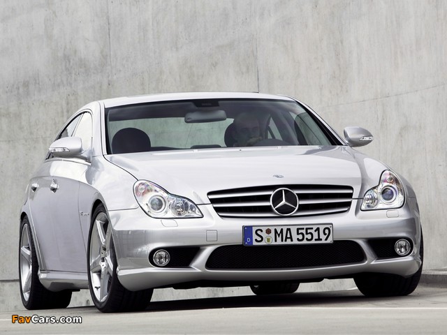 Mercedes-Benz CLS 55 AMG (C219) 2005–10 photos (640 x 480)