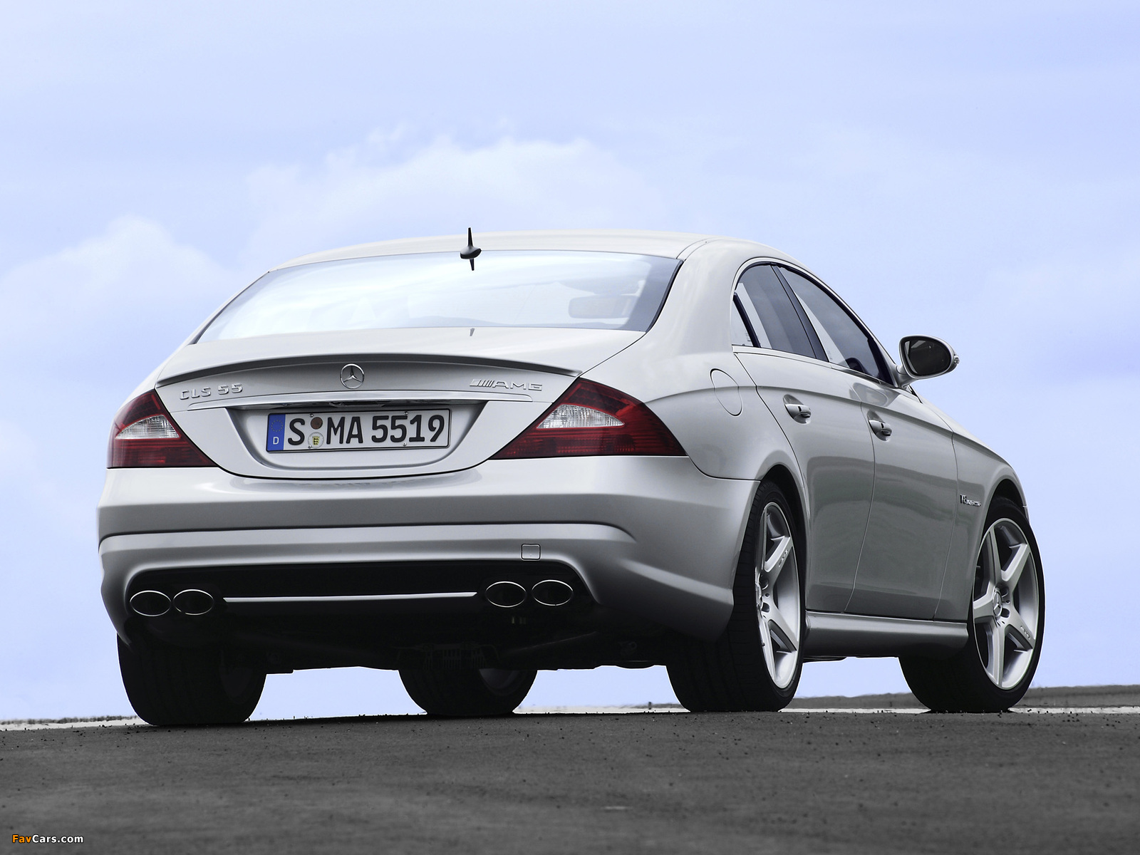 Mercedes-Benz CLS 55 AMG (C219) 2005–10 wallpapers (1600 x 1200)