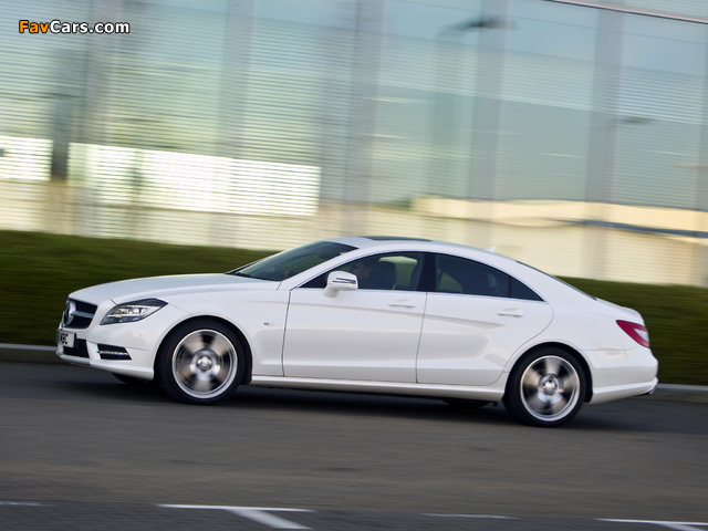 Mercedes-Benz CLS 350 CDI AMG Sports Package UK-spec (C218) 2010 wallpapers (640 x 480)
