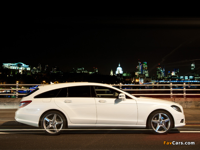 Mercedes-Benz CLS 350 CDI Shooting Brake AMG Sports Package UK-spec (X218) 2012 images (640 x 480)