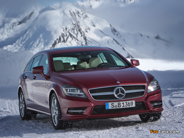 Mercedes-Benz CLS 500 4MATIC Shooting Brake AMG Sports Package (X218) 2012 images (640 x 480)