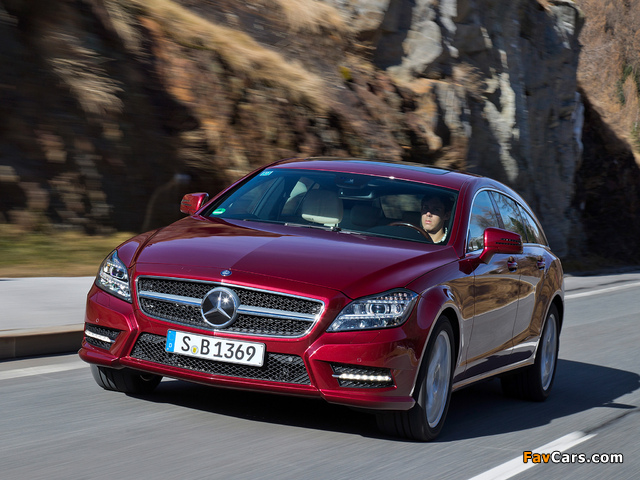 Mercedes-Benz CLS 500 4MATIC Shooting Brake AMG Sports Package (X218) 2012 images (640 x 480)