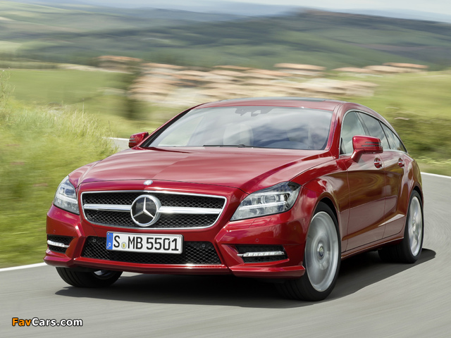 Mercedes-Benz CLS 500 4MATIC Shooting Brake AMG Sports Package (X218) 2012 images (640 x 480)