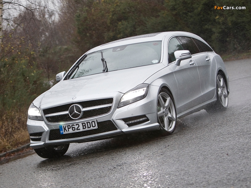 Mercedes-Benz CLS 350 CDI Shooting Brake AMG Sports Package UK-spec (X218) 2012 photos (800 x 600)