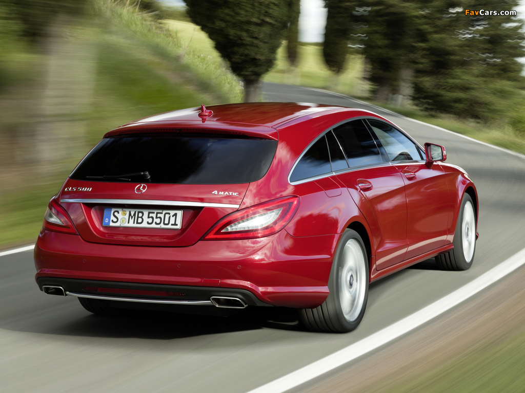 Mercedes-Benz CLS 500 4MATIC Shooting Brake AMG Sports Package (X218) 2012 photos (1024 x 768)