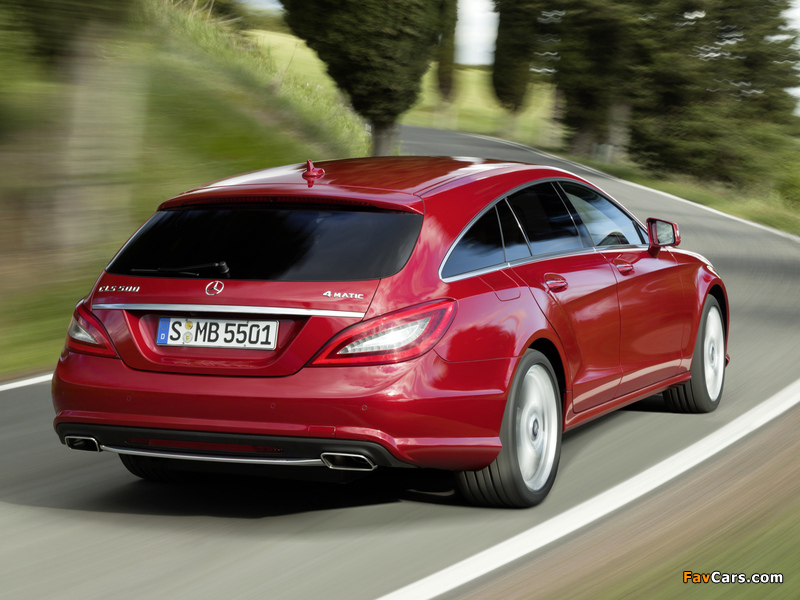 Mercedes-Benz CLS 500 4MATIC Shooting Brake AMG Sports Package (X218) 2012 photos (800 x 600)