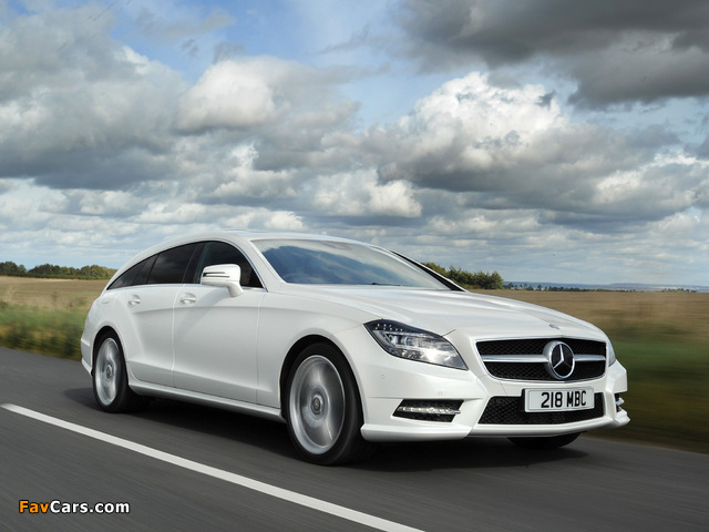 Mercedes-Benz CLS 350 CDI Shooting Brake AMG Sports Package UK-spec (X218) 2012 photos (640 x 480)
