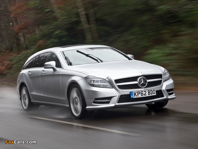 Mercedes-Benz CLS 350 CDI Shooting Brake AMG Sports Package UK-spec (X218) 2012 pictures (640 x 480)