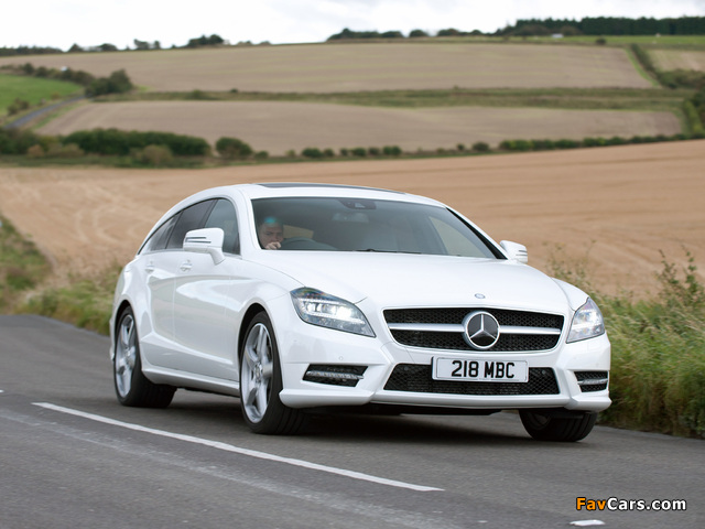 Mercedes-Benz CLS 350 CDI Shooting Brake AMG Sports Package UK-spec (X218) 2012 pictures (640 x 480)