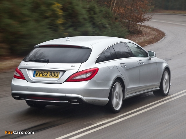 Photos of Mercedes-Benz CLS 350 CDI Shooting Brake AMG Sports Package UK-spec (X218) 2012 (640 x 480)