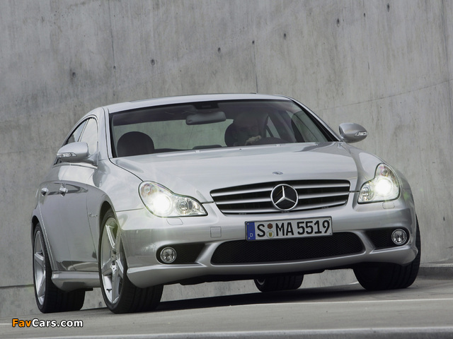 Pictures of Mercedes-Benz CLS 55 AMG (C219) 2005–10 (640 x 480)