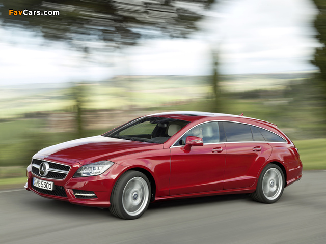 Pictures of Mercedes-Benz CLS 500 4MATIC Shooting Brake AMG Sports Package (X218) 2012 (640 x 480)