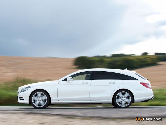 Pictures of Mercedes-Benz CLS 350 CDI Shooting Brake AMG Sports Package UK-spec (X218) 2012 (640 x 480)