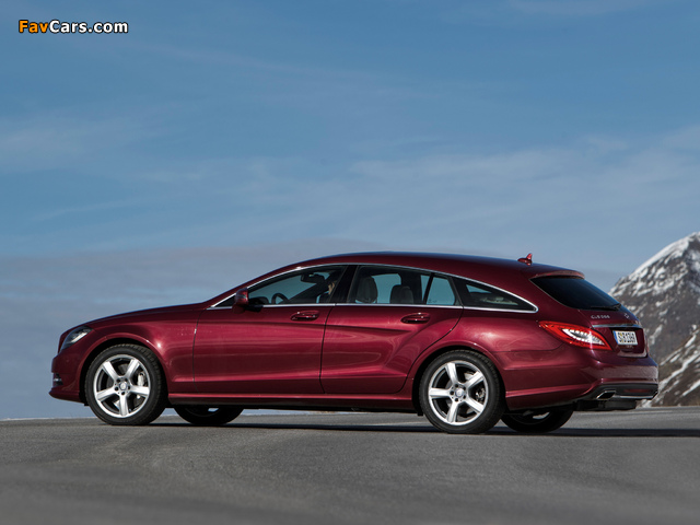 Pictures of Mercedes-Benz CLS 500 4MATIC Shooting Brake AMG Sports Package (X218) 2012 (640 x 480)