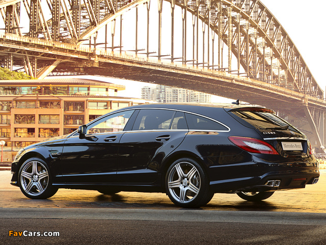 Mercedes-Benz CLS 63 AMG Shooting Brake AU-spec (X218) 2012 wallpapers (640 x 480)