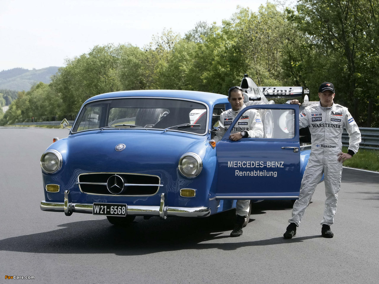 Mercedes-Benz Blue Wonder Transporter 1954 wallpapers (1280 x 960)