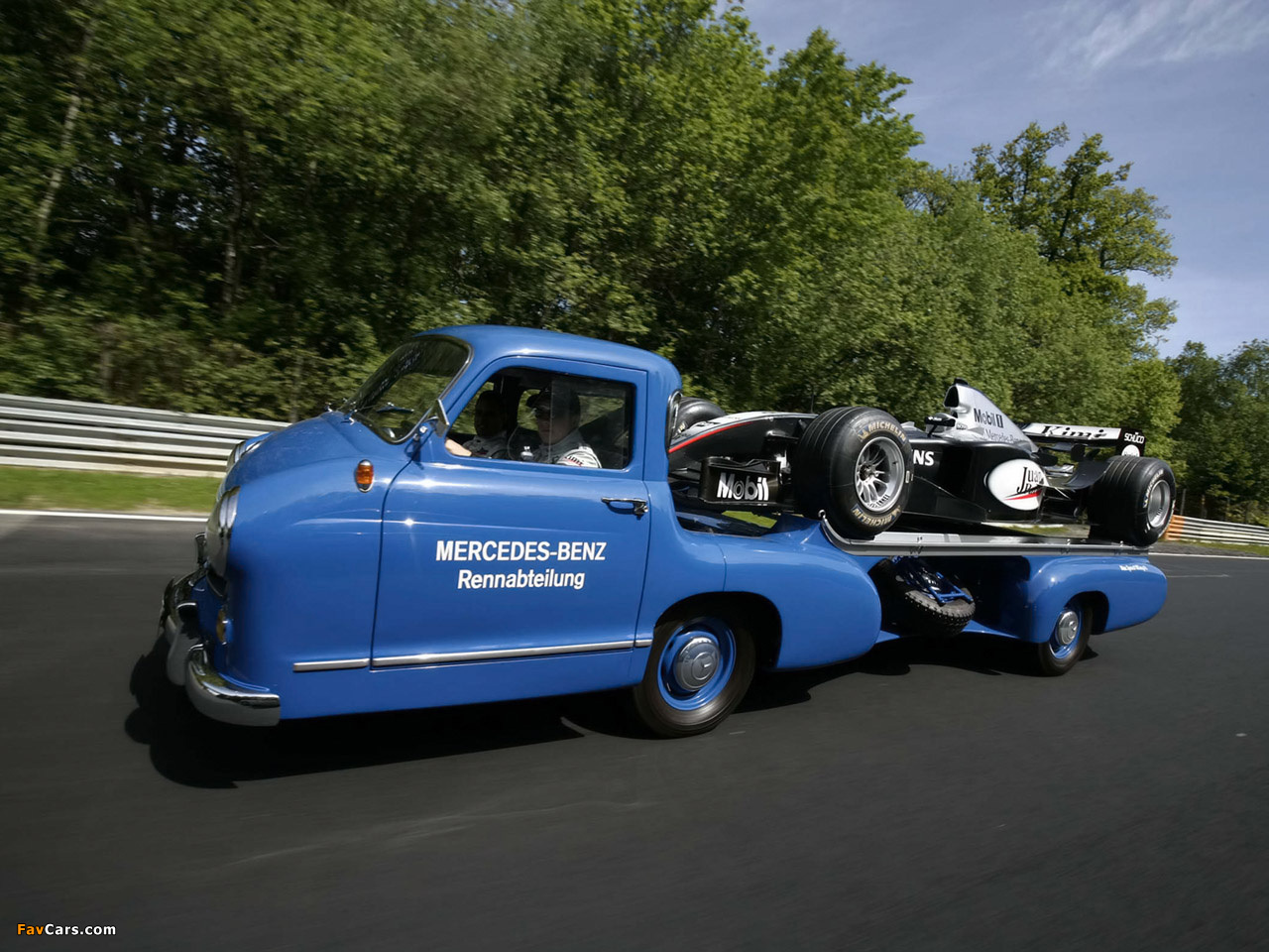 Mercedes-Benz Blue Wonder Transporter 1954 wallpapers (1280 x 960)