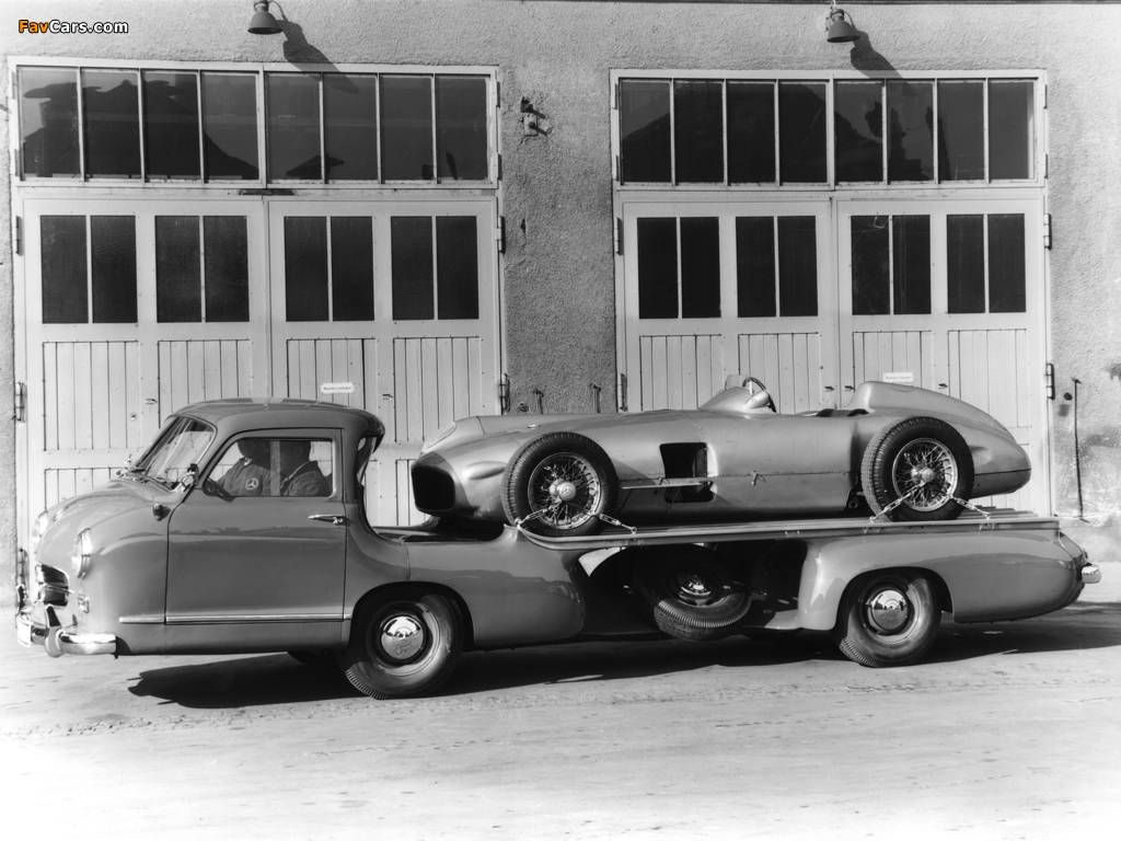 Mercedes-Benz Blue Wonder Transporter 1954 wallpapers (1024 x 768)