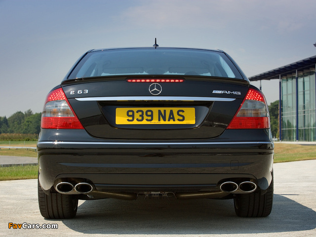 Images of Mercedes-Benz E 63 AMG UK-spec (W211) 2007–09 (640 x 480)