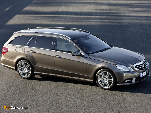 Images of Mercedes-Benz E 500 AMG Sports Package Estate (S212) 2009–12 (640 x 480)