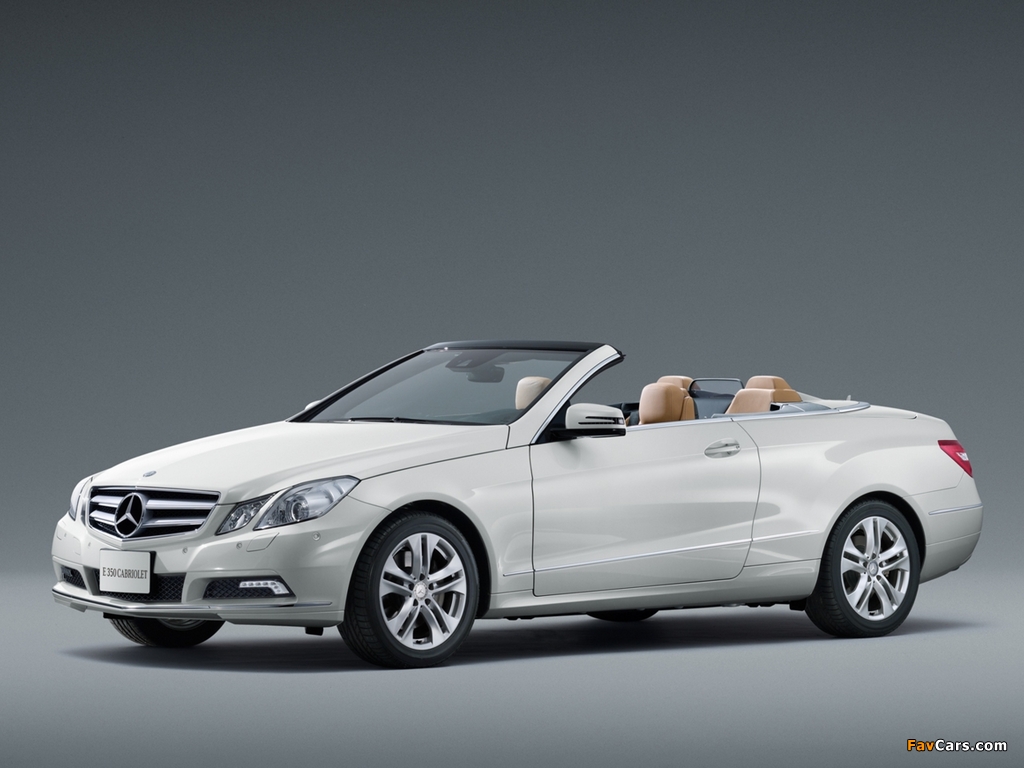 Images of Mercedes-Benz E 350 Cabrio JP-spec (A207) 2010–12 (1024 x 768)