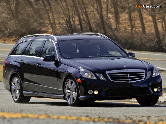 Images of Mercedes-Benz E 350 4MATIC Estate AMG Sports Package US-spec (S212) 2010–12 (640 x 480)