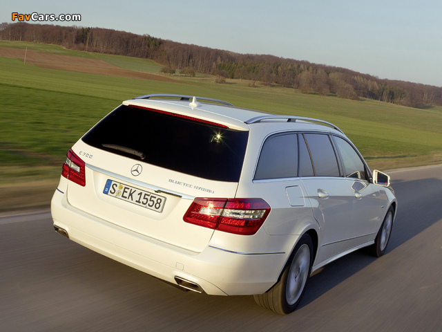 Images of Mercedes-Benz E 300 BlueTec Hybrid Estate (S212) 2010–12 (640 x 480)