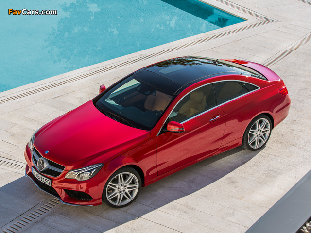 Images of Mercedes-Benz E 500 Coupe AMG Sports Package (C207) 2013 (640 x 480)